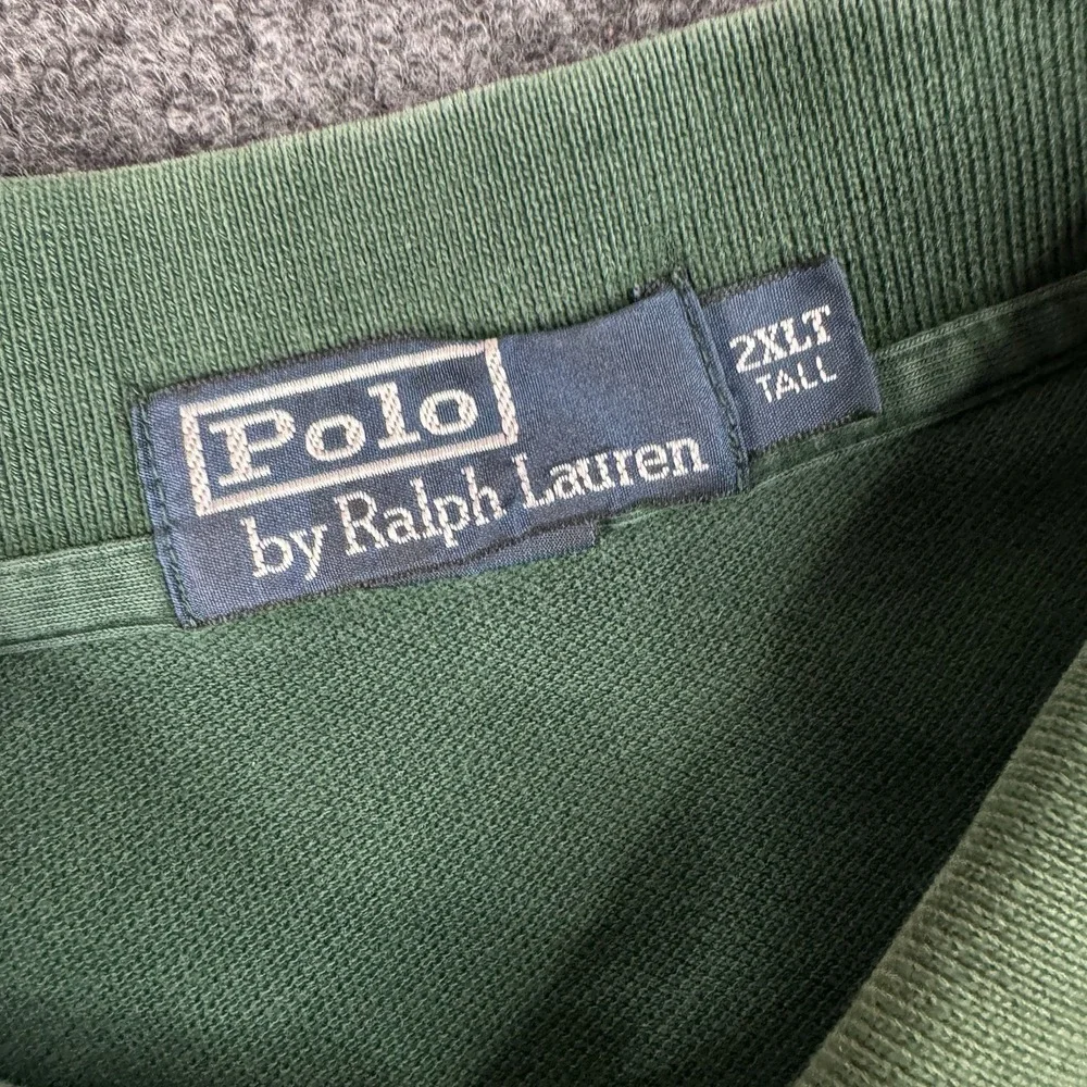 Ralph Lauren Polo Shirt Men's XXL Tall Classic Fit Green Short Sleeve
